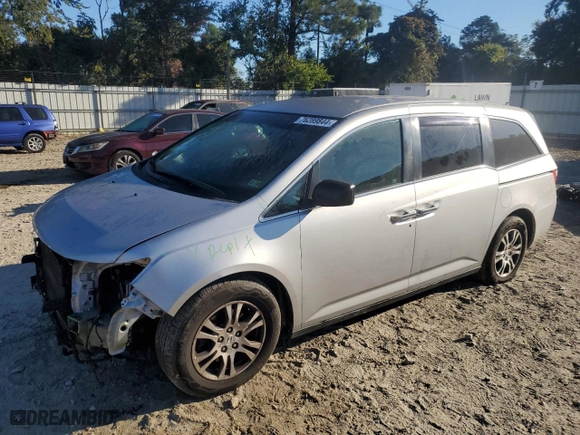 2012 Honda Odyssey EX with VIN 5FNRL5H41CB067800, listed as a Copart auction lot 76289844 with 199,236 mi miles and Salvage Title. Bid and sale history available at carsss.com. Image 1.