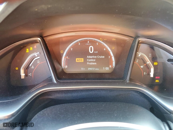 2020 Honda Civic Si Sedan with VIN 2HGFC1E5XLH705711, listed as a Copart auction lot 43058175 with 98,721 mi miles and Salvage Title. Bid and sale history available at carsss.com. Image 9.