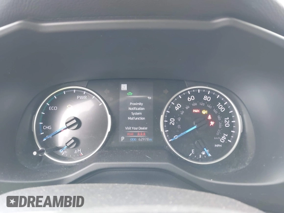 2021 Toyota RAV4 Hybrid LE with VIN 2T3LWRFVXMW118867, listed as a IAAI auction lot 41879735 with 62,978 mi miles. Bid and sale history available at carsss.com. Image 7.