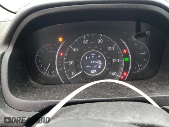 2014 Honda CR-V EX-L with VIN 2HKRM3H72EH506969, listed as a Copart auction lot 44978865 with 175,929 mi miles and Salvage Title. Bid and sale history available at carsss.com. Image 9.