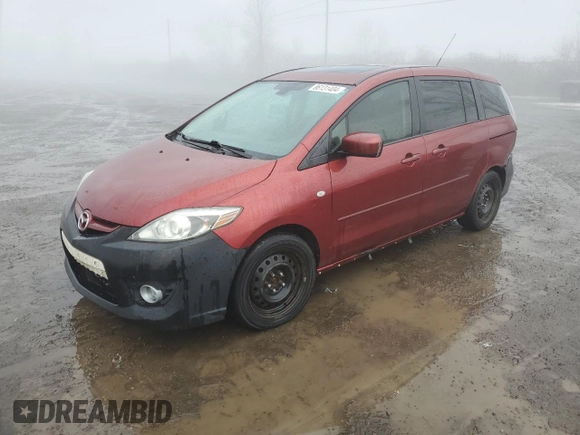 2008 Mazda 5 Sport with VIN JM1CR293380308299, listed as a Copart auction lot 86131404 with 297,735 mi miles and Salvage Title. Bid and sale history available at carsss.com. Image 1.