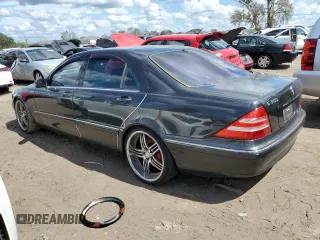 2002 Mercedes-Benz S-Class 4.3L with VIN WDBNG70J62A288492, listed as a Copart auction lot 75062694 with 0 mi miles and Salvage Title. Bid and sale history available at carsss.com. Image 2.