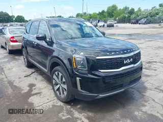 2022 Kia Telluride S with VIN 5XYP6DHCXNG307597, listed as a IAAI auction lot 42443135 with 46,356 mi miles and . Bid and sale history available at DreamBid. Image 1.