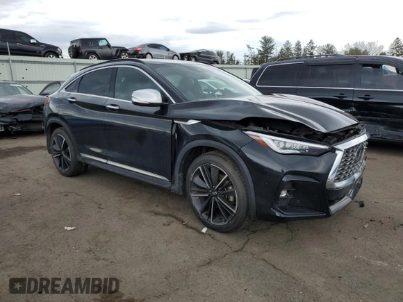 2022 Infiniti QX55 Essential z VIN 3PCAJ5K34NF102691, wystawiony jako Copart lot #47073134 z przebiegiem 19 552 mil mil oraz Szkoda całkowita • Salvage title. Historia ofert i sprzedaży dostępna na DreamBid. Obrazek 4.