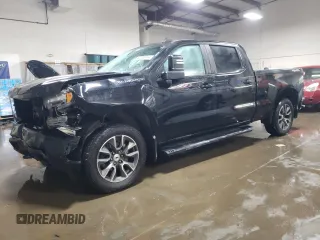 2021 Chevrolet Silverado 1500 RST with VIN 3GCUYEED4MG234470, listed as a Copart auction lot 82700744 with 73,094 mi miles and Salvage Title. Bid and sale history available at DreamBid. Image 1.