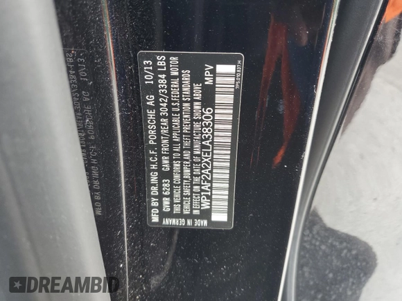 2014 Porsche Cayenne Diesel z VIN WP1AF2A2XELA38306, wystawiony jako Copart lot #63601805 z przebiegiem 136 341 mil mil oraz Szkoda całkowita • Salvage title. Historia ofert i sprzedaży dostępna na DreamBid. Obrazek 14.
