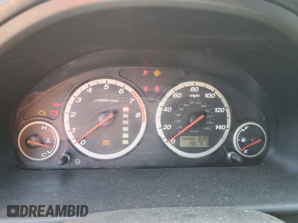 2005 Honda CR-V EX with VIN SHSRD78875U326149, listed as a Copart auction lot 52353245 with 196,767 mi miles and Salvage Title. Bid and sale history available at carsss.com. Image 9.