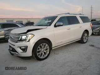 2019 Ford Expedition Max Platinum with VIN 1FMJK1LT7KEA46016, listed as a Copart auction lot 78159274 with 56,370 mi miles and Salvage title. Bid and sale history available at DreamBid. Image 1.