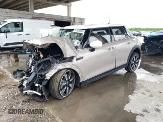 2022 MINI Hardtop 4 Door Cooper S with VIN WMW53DK04N2S32305, listed as a Copart auction lot 57426663 with 6,129 mi miles and Non repairable. Bid and sale history available at DreamBid. Image 1.