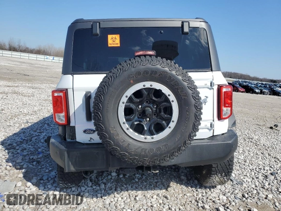 2023 Ford Bronco with VIN 1FMEE5DP1PLA95751, listed as a Copart auction lot 52571225 with Not provided miles and Salvage title. Bid and sale history available at DreamBid. Image 6.