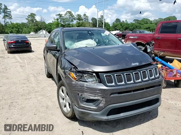 2019 Jeep Compass Latitude with VIN 3C4NJCBB7KT699300, listed as a Copart auction lot 54940155 with 64,843 mi miles and Salvage title. Bid and sale history available at DreamBid. Image 14.