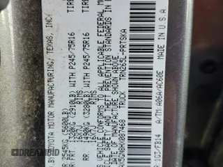 2017 Toyota Tacoma SR z VIN 5TFAX5GN8HX087468, wystawiony jako Copart lot #49354265 z przebiegiem 156 991 mil mil oraz Szkoda całkowita • Salvage title. Historia ofert i sprzedaży dostępna na DreamBid. Obrazek 14.