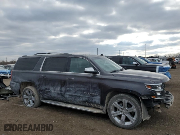 2017 Chevrolet Suburban Premier z VIN 1GNSKJKCXHR403076, wystawiony jako Copart lot #46606025 z przebiegiem 99 481 mil mil oraz Szkoda całkowita • Salvage title. Historia ofert i sprzedaży dostępna na DreamBid. Obrazek 4.