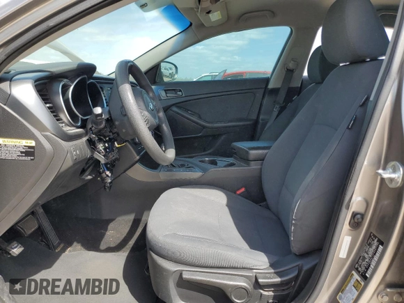 2015 Kia Optima LX with VIN 5XXGM4A77FG497139, listed as a Copart auction lot 49471235 with 163,492 mi miles and Salvage Title. Bid and sale history available at DreamBid. Image 7.