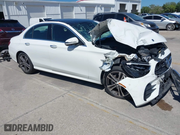 2023 Mercedes-Benz E 350 with VIN W1KZF8EB9PB106580, listed as a IAAI auction lot 42039282 with 38,000 mi miles and . Bid and sale history available at DreamBid. Image 1.