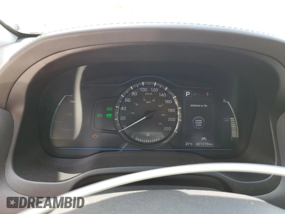 2018 Hyundai Ioniq Limited with VIN KMHC05LC7JU069144, listed as a Copart auction lot 61440105 with 221,779 mi miles and Salvage title. Bid and sale history available at DreamBid. Image 9.