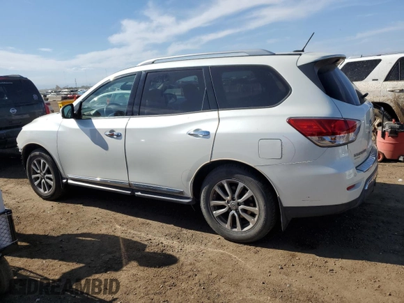 2016 Nissan Pathfinder Platinum with VIN 5N1AR2MM5GC620124, listed as a Copart auction lot 56744205 with 125,493 mi miles and Salvage title. Bid and sale history available at DreamBid. Image 2.