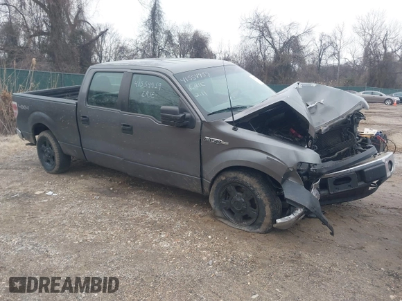 2013 Ford F-150 XL with VIN 1FTFW1EF4DKE14775, listed as a IAAI auction lot 41554959 with 152,874 mi miles. Bid and sale history available at carsss.com. Image 1.
