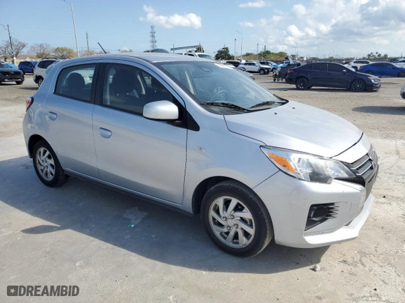 2024 Mitsubishi Mirage ES with VIN ML32AUHJ3RH000330, listed as a Copart auction lot 49997025 with 11,402 mi miles and Salvage Title. Bid and sale history available at carsss.com. Image 4.