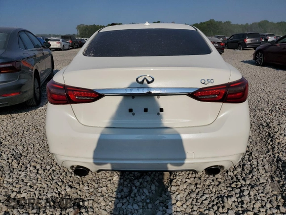 2018 Infiniti Q50 3.0t LUXE with VIN JN1EV7AP5JM357487, listed as a Copart auction lot 66489424 with 104,098 mi miles and Salvage Title. Bid and sale history available at carsss.com. Image 6.