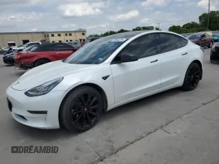 2019 Tesla Model 3 Long Range with VIN 5YJ3E1EBXKF454663, listed as a Copart auction lot 60865234 with 35,771 mi miles and Clean Title. Bid and sale history available at carsss.com. Image 1.