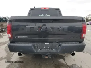 2018 Ram 1500 Rebel with VIN 1C6RR7YT7JS236100, listed as a Copart auction lot 47496095 with 91,176 mi miles and Salvage Title. Bid and sale history available at carsss.com. Image 6.