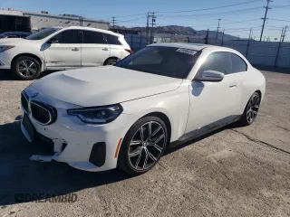 2023 BMW 2 Series 230i with VIN 3MW23CM04P8D07907, listed as a Copart auction lot 87959825 with 32,390 mi miles and Salvage Title. Bid and sale history available at carsss.com. Image 1.