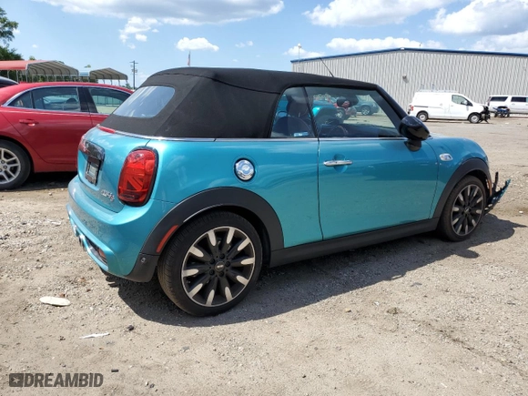2021 MINI Convertible Cooper S with VIN WMWWJ5C04M3N25449, listed as a Copart auction lot 58513404 with NaN miles and Salvage Title. Bid and sale history available at carsss.com. Image 3.