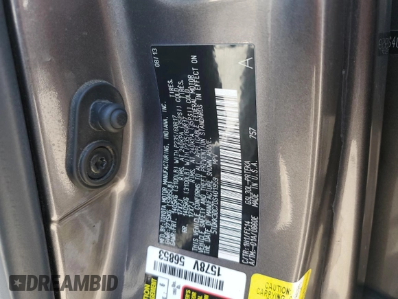 2013 Toyota Sienna LE AAS with VIN 5TDKK3DC7DS401959, listed as a Copart auction lot 59569275 with 226,145 mi miles and Clean title. Bid and sale history available at DreamBid. Image 13.