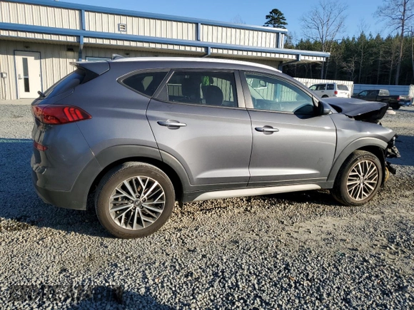 2019 Hyundai Tucson Sport with VIN KM8J33AL7KU950109, listed as a Copart auction lot 86636104 with 53,369 mi miles and Salvage Title. Bid and sale history available at carsss.com. Image 3.