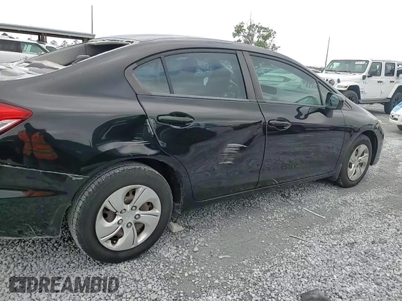 2015 Honda Civic Sedan LX with VIN 19XFB2F5XFE027337, listed as a Copart auction lot 52248465 with 89,604 mi miles and Salvage Title. Bid and sale history available at carsss.com. Image 11.