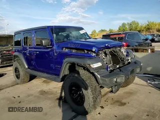 2020 Jeep Wrangler Unlimited Willys with VIN 1C4HJXDG0LW264742, listed as a Copart auction lot 73247804 with 31,745 mi miles and Salvage title. Bid and sale history available at DreamBid. Image 14.
