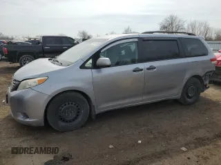 2014 Toyota Sienna L with VIN 5TDZK3DC7ES489962, listed as a Copart auction lot 48117985 with 329,366 mi miles and Clean Title. Bid and sale history available at carsss.com. Image 1.