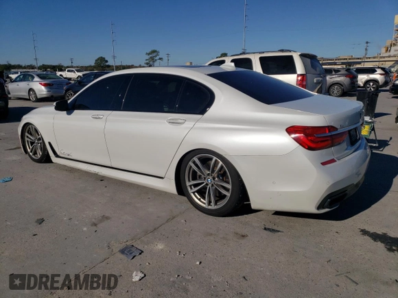 2017 BMW 7 Series 750i with VIN WBA7F0C52HGM21383, listed as a Copart auction lot 85540974 with 151,708 mi miles and Salvage title. Bid and sale history available at DreamBid. Image 2.