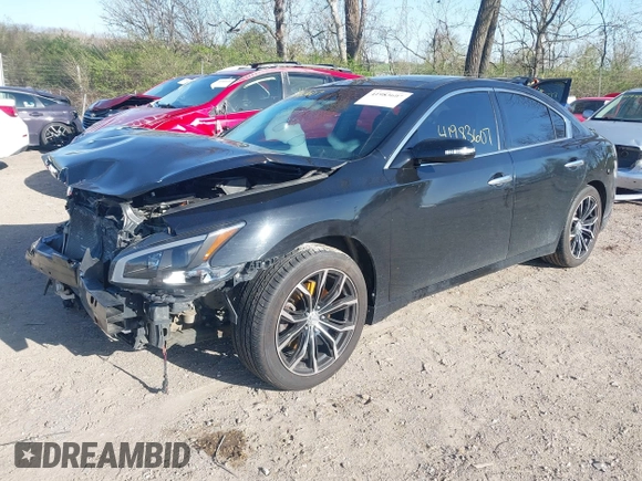 2014 Nissan Maxima S with VIN 1N4AA5AP4EC498502, listed as a IAAI auction lot 41983607 with 169,142 mi miles and . Bid and sale history available at DreamBid. Image 2.