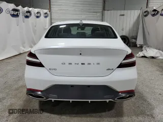 2025 Genesis G70 2.5T with VIN KMTG34SC8SU151203, listed as a Copart auction lot 87928775 with 4,203 mi miles and Clean Title. Bid and sale history available at DreamBid. Image 6.
