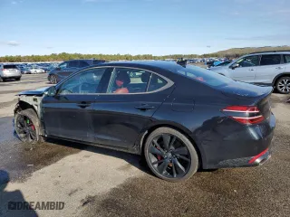 2023 Genesis G70 3.3T with VIN KMTG54TE4PU122153, listed as a Copart auction lot 50794015 with 13,604 mi miles and Salvage Title. Bid and sale history available at carsss.com. Image 2.