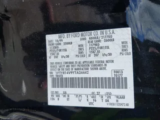 2000 Ford Ranger XL z VIN 1FTYR14V9YTA24442, wystawiony jako IAAI lot #42240524 z przebiegiem 152 668 mil mil oraz . Historia ofert i sprzedaży dostępna na DreamBid. Obrazek 9.