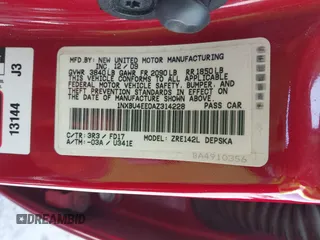 2010 Toyota Corolla с VIN 1NXBU4EE0AZ314228, выставлен на аукционе IAAI как лот 42576554 с пробегом 243 915 миль миль и . История ставок и продаж доступна на DreamBid. Изображение 9.