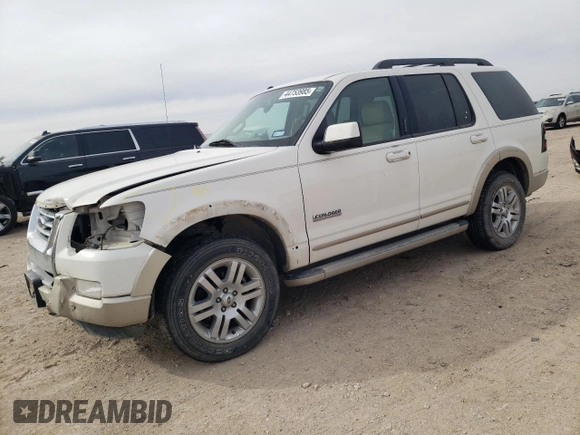 2008 Ford Explorer Eddie Bauer with VIN 1FMEU64E98UA21416, listed as a Copart auction lot 44753985 with 104,715 mi miles and Salvage Title. Bid and sale history available at carsss.com. Image 1.