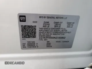 2022 Cadillac XT6 Premium Luxury z VIN 1GYKPFRS0NZ150862, wystawiony jako Copart lot #44926695 z przebiegiem 39 627 mil mil oraz Szkoda całkowita • Salvage title. Historia ofert i sprzedaży dostępna na DreamBid. Obrazek 13.