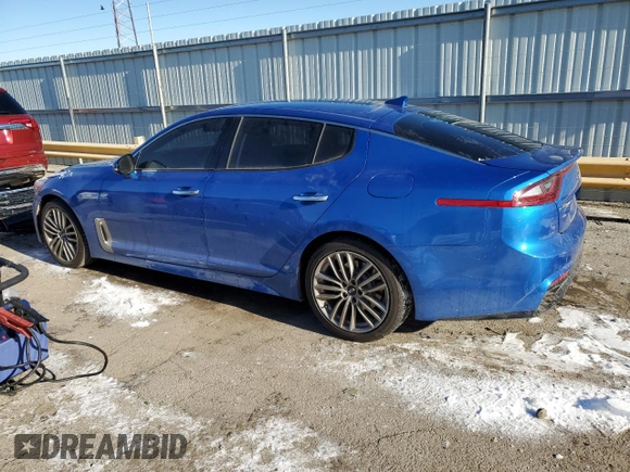 2018 Kia Stinger with VIN KNAE15LA6J6031365, listed as a Copart auction lot 87722525 with 62,489 mi miles and Salvage Title. Bid and sale history available at DreamBid. Image 2.