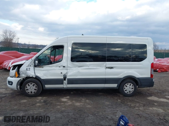 2021 Ford Transit Passenger XL with VIN 1FBAX2C82MKA32735, listed as a IAAI auction lot 41312892 with 62,053 mi miles and . Bid and sale history available at DreamBid. Image 15.