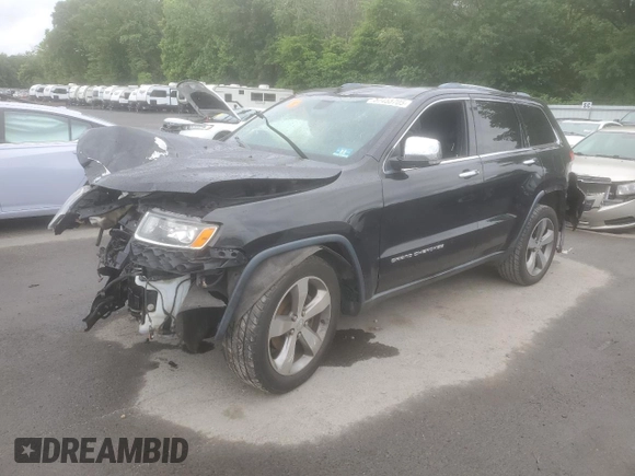 2014 Jeep Grand Cherokee Limited with VIN 1C4RJFBG6EC103110, listed as a Copart auction lot 57455705 with Not provided miles and Salvage title. Bid and sale history available at DreamBid. Image 1.