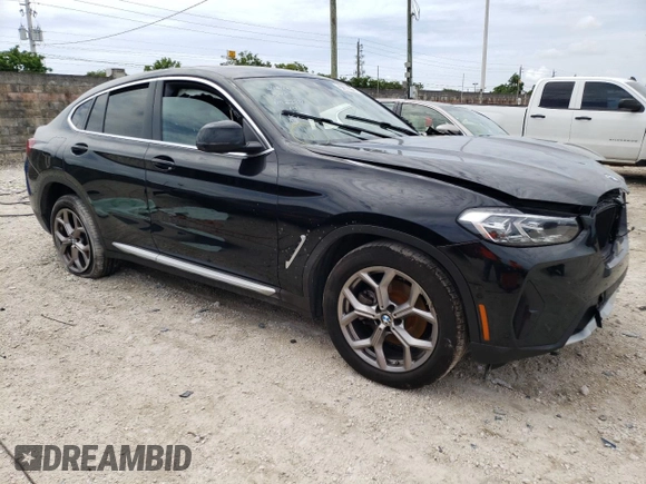 2022 BMW X4 xDrive30i with VIN 5UX33DT09N9J72228, listed as a Copart auction lot 57363773 with 0 mi miles. Bid and sale history available at carsss.com. Image 4.