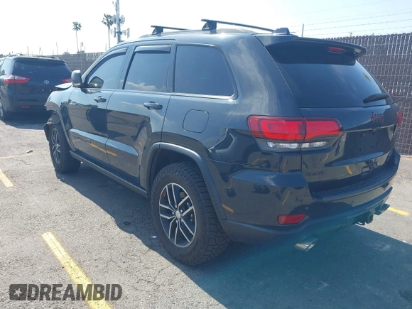 2018 Jeep Grand Cherokee Trailhawk with VIN 1C4RJFLT0JC316172, listed as a IAAI auction lot 42174162 with 81,891 mi miles and . Bid and sale history available at DreamBid. Image 3.
