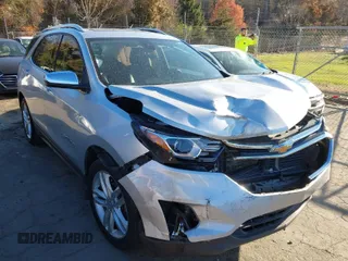 2018 Chevrolet Equinox Premier with VIN 3GNAXMEV9JS501997, listed as a IAAI auction lot 41886502 with 135,596 mi miles. Bid and sale history available at carsss.com. Image 1.