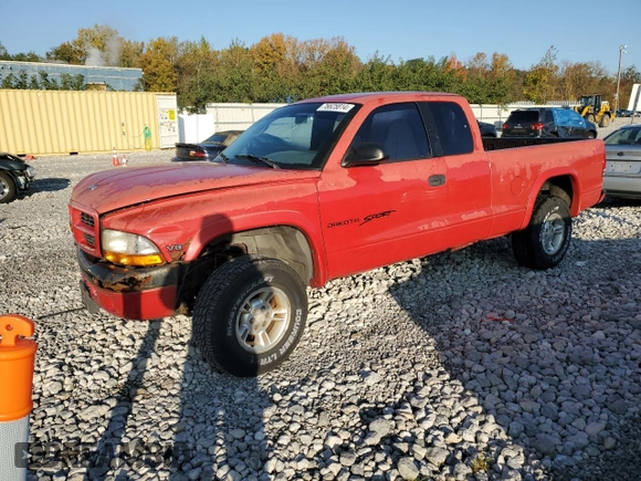 1999 Dodge Dakota SLT with VIN 1B7GG22Y0XS159737, listed as a Copart auction lot 76625814 with 144,332 mi miles and Salvage Title. Bid and sale history available at DreamBid. Image 1.