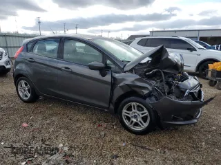 2017 Ford Fiesta SE with VIN 3FADP4EJ9HM165713, listed as a Copart auction lot 52184925 with 111,766 mi miles and Salvage Title. Bid and sale history available at carsss.com. Image 4.