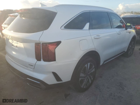 2023 Kia Sorento Plug-In Hybrid SX Prestige with VIN KNDRMDLH7P5194544, listed as a Copart auction lot 76486064 with 5,345 mi miles and Non Repairable. Bid and sale history available at carsss.com. Image 3.